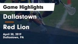 Dallastown  vs Red Lion Game Highlights - April 30, 2019
