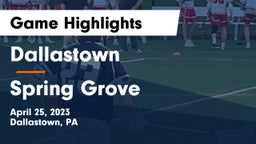 Dallastown  vs Spring Grove  Game Highlights - April 25, 2023