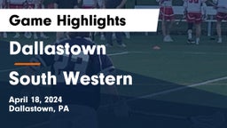 Dallastown  vs South Western  Game Highlights - April 18, 2024