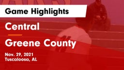 Central  vs Greene County  Game Highlights - Nov. 29, 2021