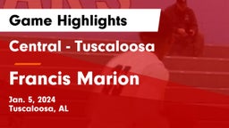 Central  - Tuscaloosa vs Francis Marion Game Highlights - Jan. 5, 2024