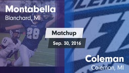 Matchup: Montabella vs. Coleman  2016