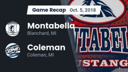 Recap: Montabella  vs. Coleman  2018