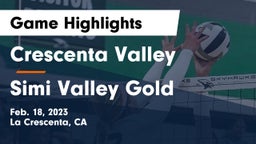 Crescenta Valley  vs Simi Valley Gold Game Highlights - Feb. 18, 2023