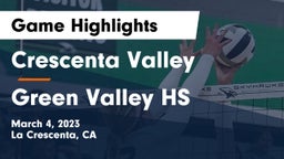 Crescenta Valley  vs Green Valley HS Game Highlights - March 4, 2023