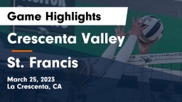 Crescenta Valley  vs St. Francis  Game Highlights - March 25, 2023