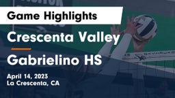 Crescenta Valley  vs Gabrielino HS Game Highlights - April 14, 2023