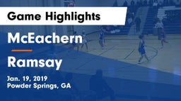 McEachern  vs Ramsay  Game Highlights - Jan. 19, 2019