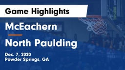 McEachern  vs North Paulding  Game Highlights - Dec. 7, 2020