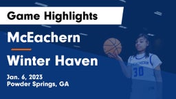 McEachern  vs Winter Haven  Game Highlights - Jan. 6, 2023