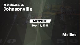 Matchup: Johnsonville vs. Mullins 2016