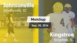 Matchup: Johnsonville vs. Kingstree  2016