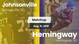 Matchup: Johnsonville vs. Hemingway  2018