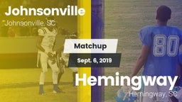 Matchup: Johnsonville vs. Hemingway  2019
