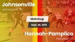 Matchup: Johnsonville vs. Hannah-Pamplico  2019