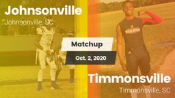 Matchup: Johnsonville vs. Timmonsville  2020