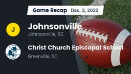 Recap: Johnsonville  vs. Christ Church Episcopal School 2022