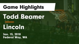 Todd Beamer  vs Lincoln  Game Highlights - Jan. 15, 2018
