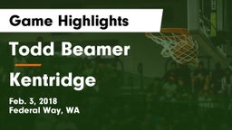 Todd Beamer  vs Kentridge  Game Highlights - Feb. 3, 2018
