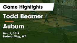 Todd Beamer  vs Auburn  Game Highlights - Dec. 4, 2018