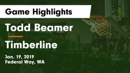 Todd Beamer  vs Timberline  Game Highlights - Jan. 19, 2019