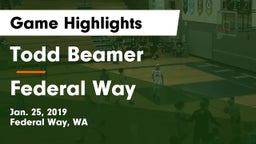 Todd Beamer  vs Federal Way  Game Highlights - Jan. 25, 2019