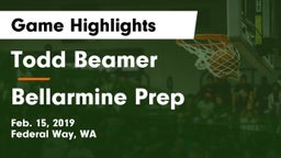 Todd Beamer  vs Bellarmine Prep  Game Highlights - Feb. 15, 2019
