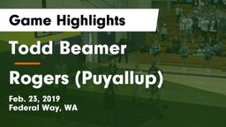 Todd Beamer  vs Rogers  (Puyallup) Game Highlights - Feb. 23, 2019