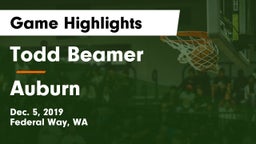 Todd Beamer  vs Auburn  Game Highlights - Dec. 5, 2019