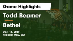 Todd Beamer  vs Bethel  Game Highlights - Dec. 14, 2019
