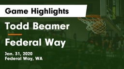Todd Beamer  vs Federal Way  Game Highlights - Jan. 31, 2020