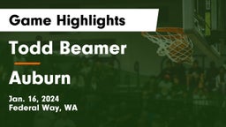 Todd Beamer  vs Auburn  Game Highlights - Jan. 16, 2024