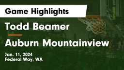 Todd Beamer  vs Auburn Mountainview  Game Highlights - Jan. 11, 2024