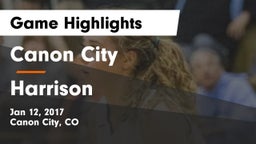 Canon City  vs Harrison Game Highlights - Jan 12, 2017