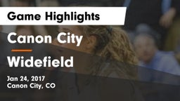 Canon City  vs Widefield Game Highlights - Jan 24, 2017