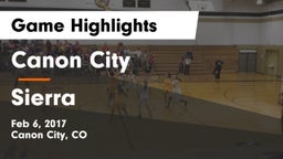 Canon City  vs Sierra  Game Highlights - Feb 6, 2017