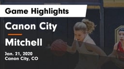 Canon City  vs Mitchell  Game Highlights - Jan. 21, 2020
