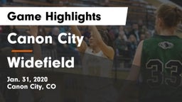 Canon City  vs Widefield  Game Highlights - Jan. 31, 2020