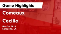 Comeaux  vs Cecilia Game Highlights - Nov 30, 2016