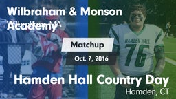 Matchup: Wilbraham & Monson vs. Hamden Hall Country Day  2016