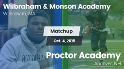 Matchup: Wilbraham & Monson vs. Proctor Academy  2019