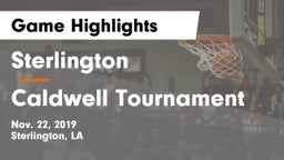 Sterlington  vs Caldwell Tournament Game Highlights - Nov. 22, 2019