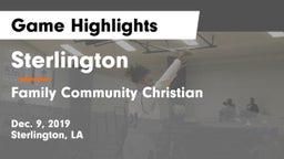 Sterlington  vs Family Community Christian Game Highlights - Dec. 9, 2019