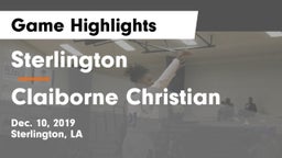 Sterlington  vs Claiborne Christian Game Highlights - Dec. 10, 2019