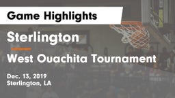 Sterlington  vs West Ouachita Tournament Game Highlights - Dec. 13, 2019