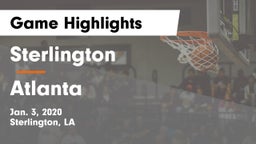 Sterlington  vs Atlanta Game Highlights - Jan. 3, 2020