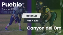 Matchup: Pueblo vs. Canyon del Oro  2016