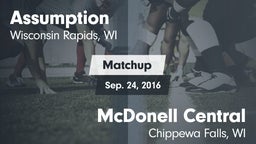 Matchup: Assumption vs. McDonell Central  2016