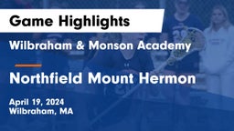Wilbraham & Monson Academy  vs Northfield Mount Hermon  Game Highlights - April 19, 2024
