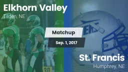Matchup: Elkhorn Valley vs. St. Francis  2017